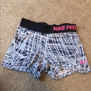Nike Pro patterned spandex